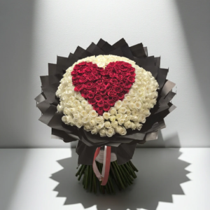 Heartfelt Love in White & Red