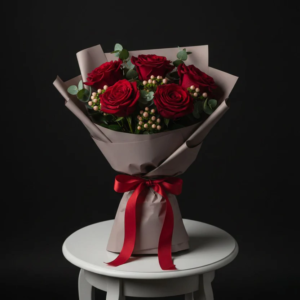 Little Flame - 5 Red Roses